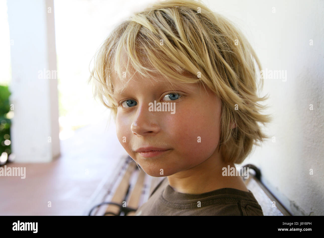 portrait of a sweaty boys Stock Photo Alamy