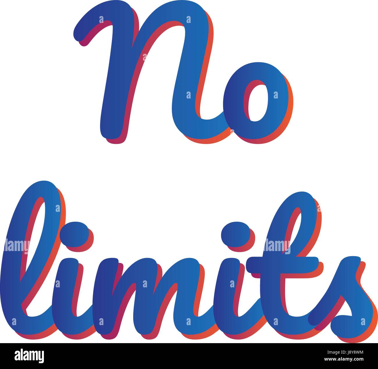 No Limits Vector Banner T Shirt Design Stock Vector Image Art Alamy