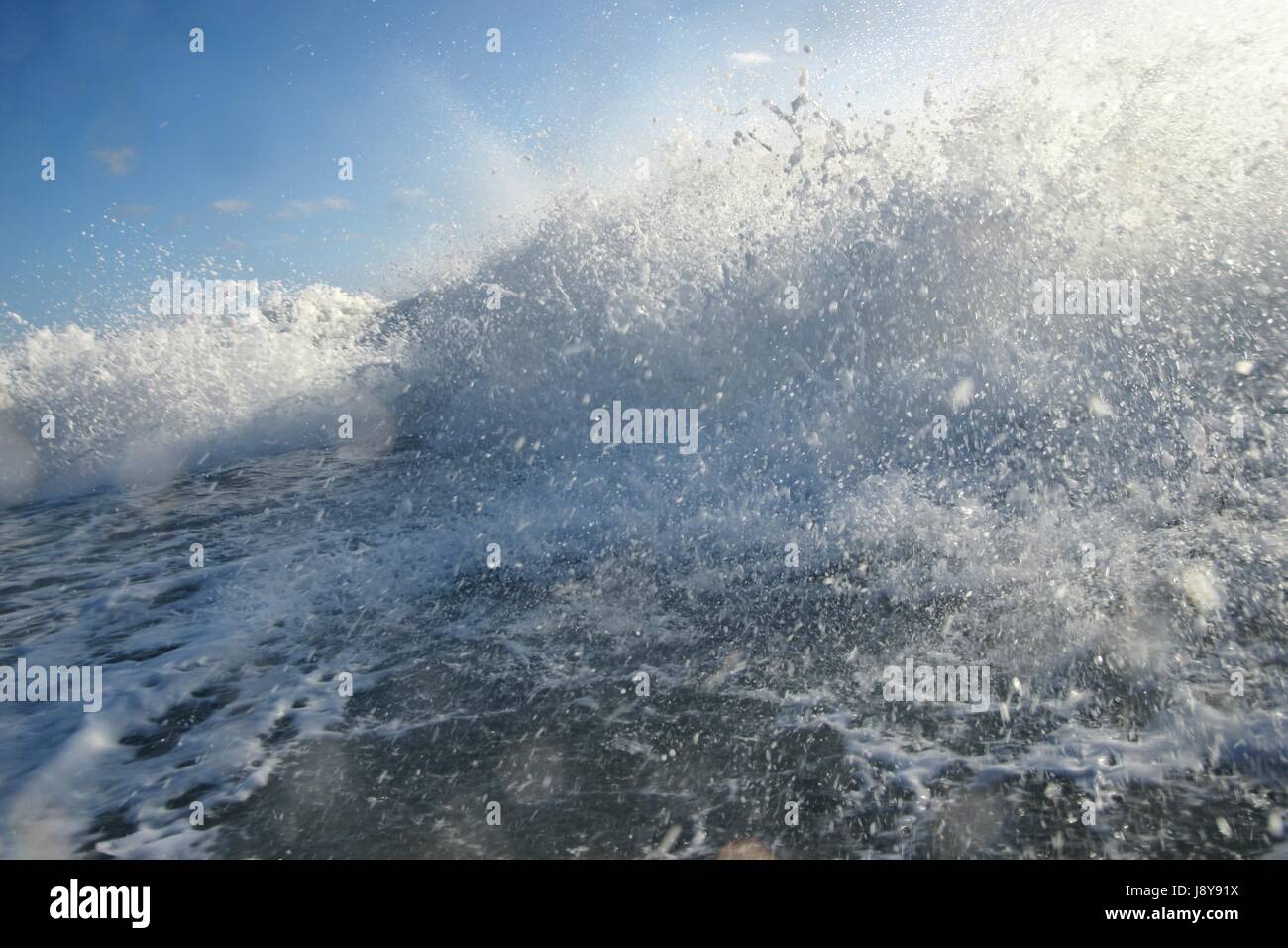 wave, wet, pacific, salt water, sea, ocean, water, dash, right in the  middle of Stock Photo - Alamy