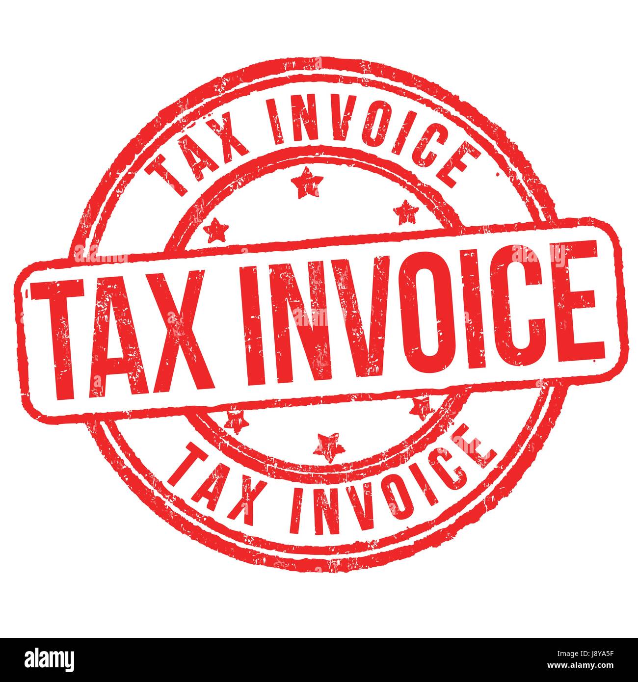 Tax Invoice Sign Or Stamp On White Background Vector Illustration Stock Vector Image Art Alamy