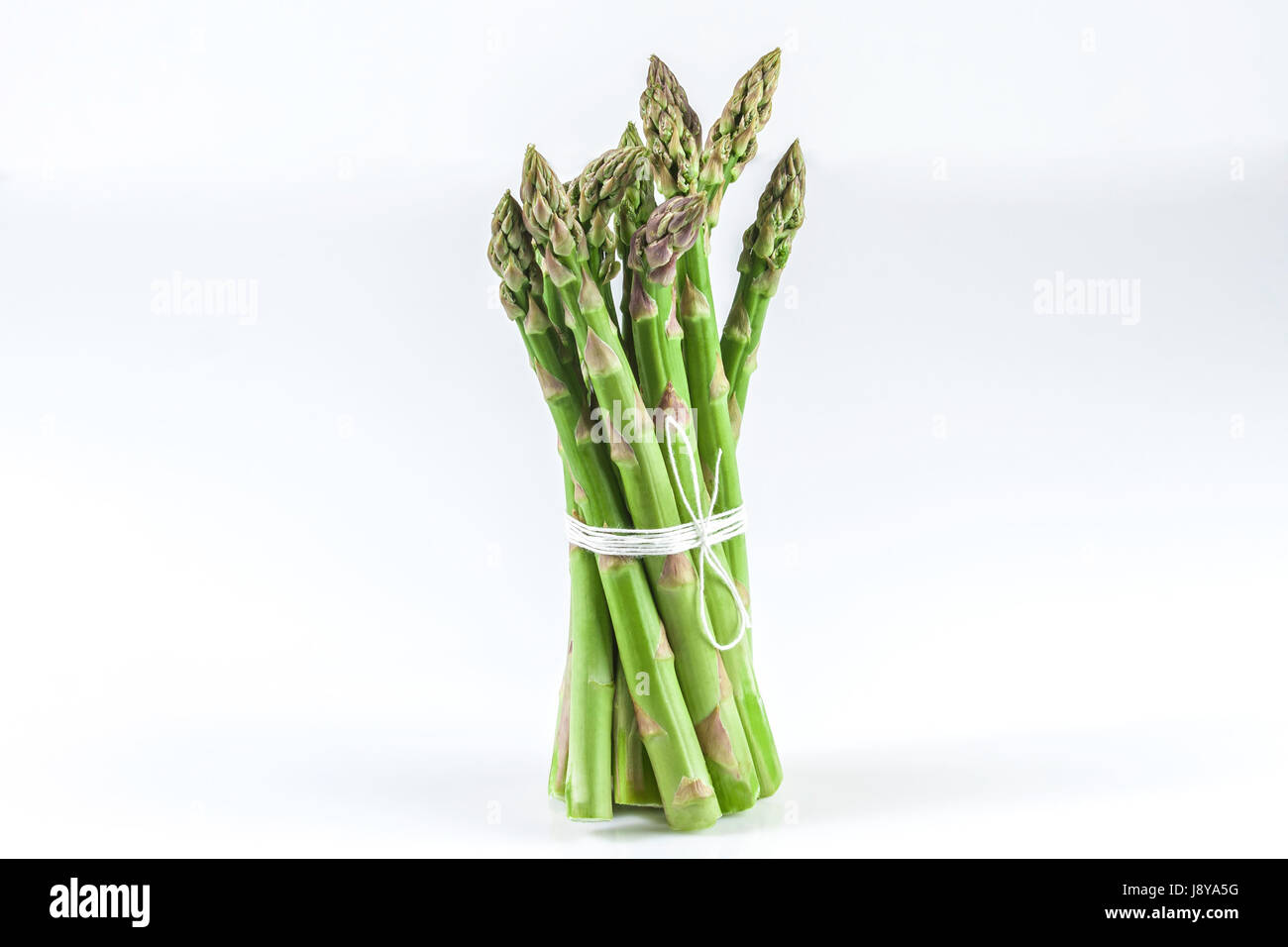 Sheaf of asparagus on a white background isolated Stock Photo