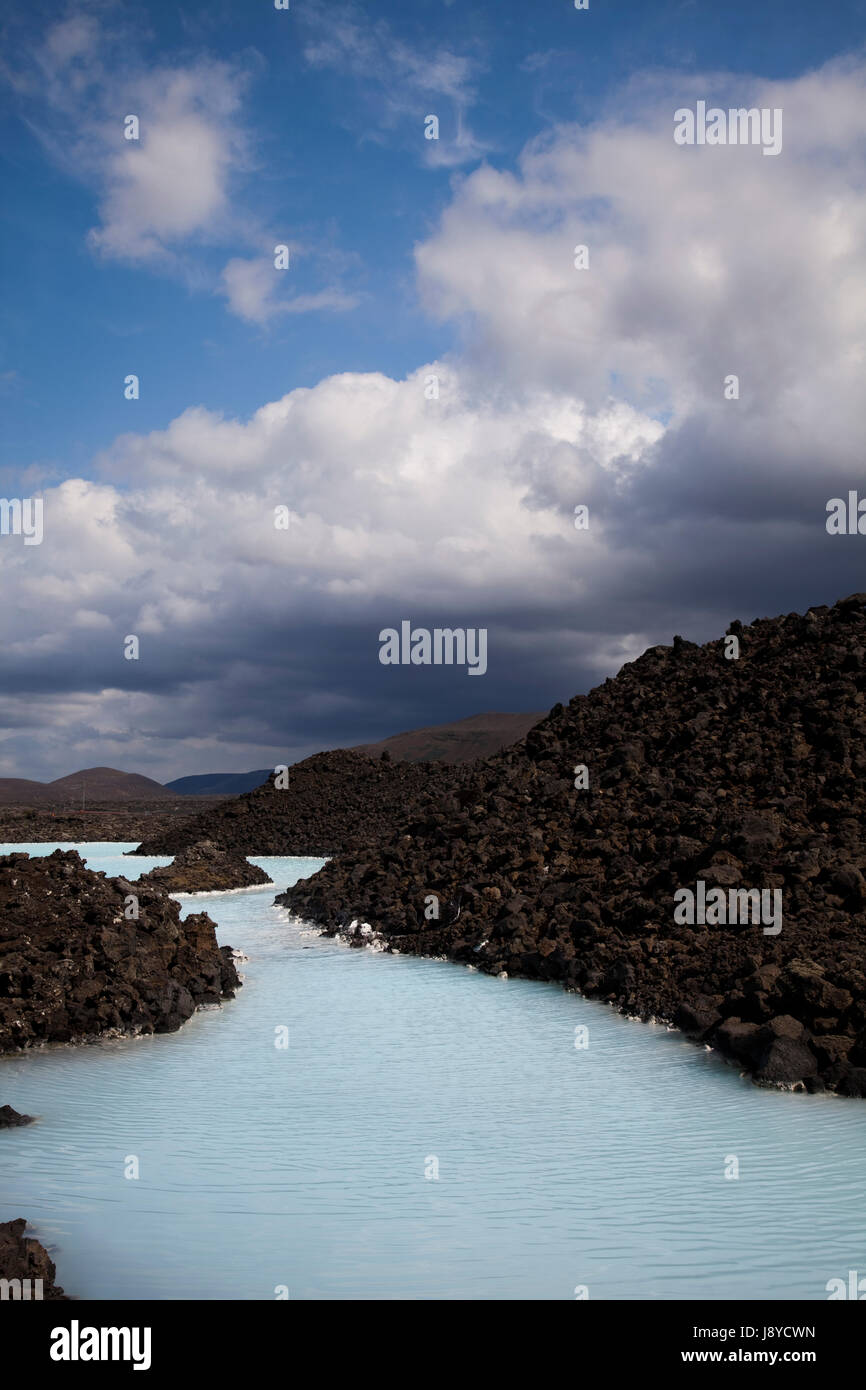 blue, health, iceland, lagoon, fresh water, lake, inland water, water, beauty, Stock Photo