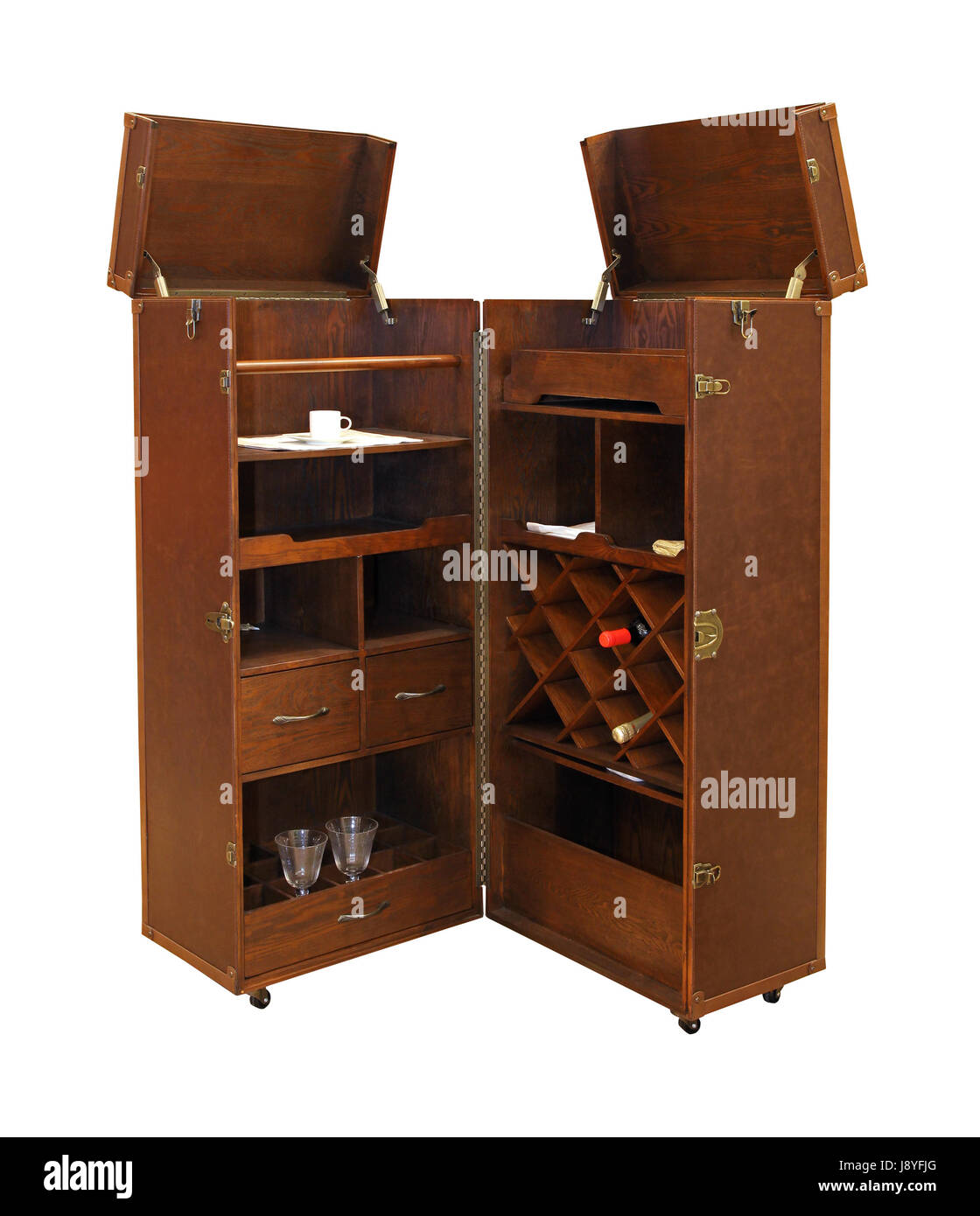 bar, tavern, isolated, furniture, mobile, retro, wooden, portable, home