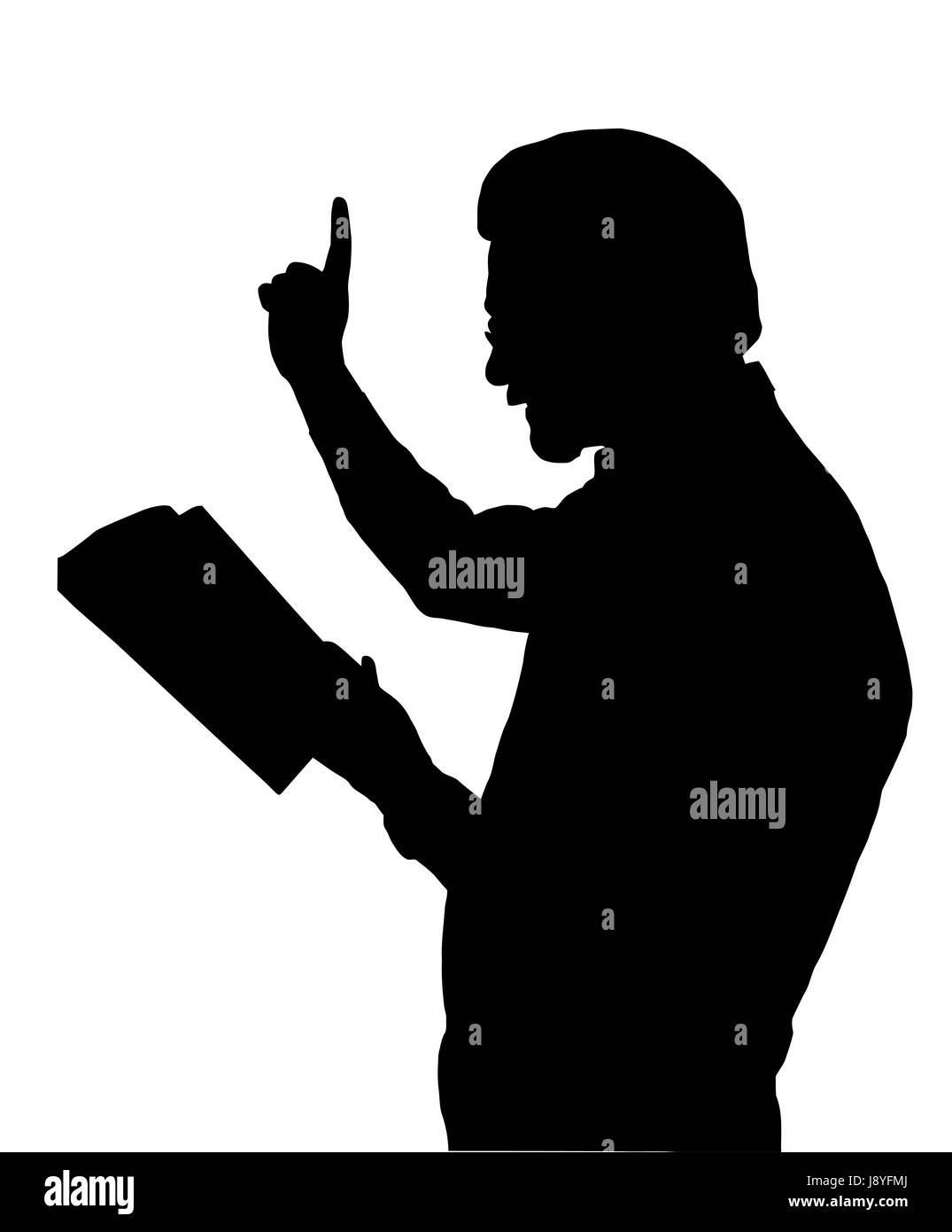 religion, isolated, pray, bible, silhouette, preach, image, photo, picture, Stock Photo