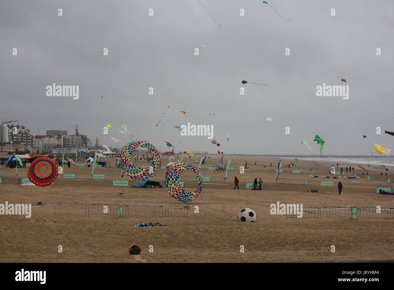 kite festival at Scheveningen Stock Photo