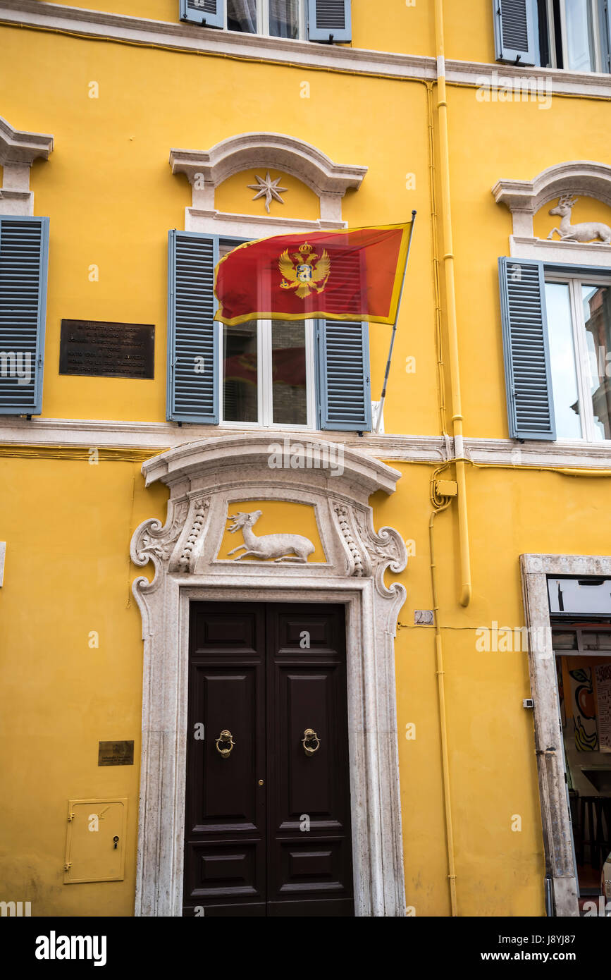 The Consulate of Montenegro in Rome Italy Stock Photo Alamy