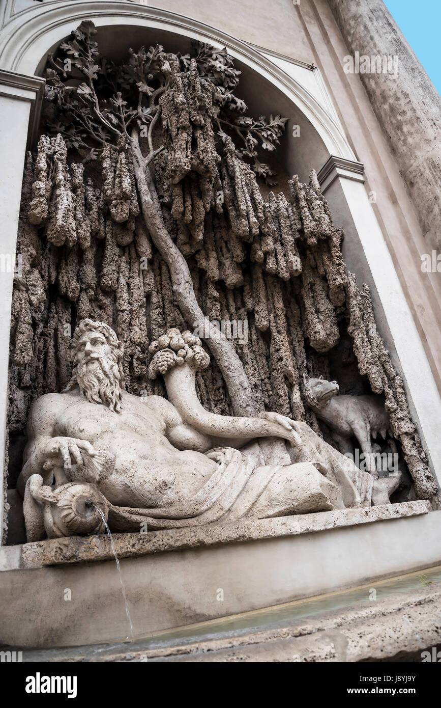 The Street of the Four Fountains in Rome Italy Stock Photo Alamy