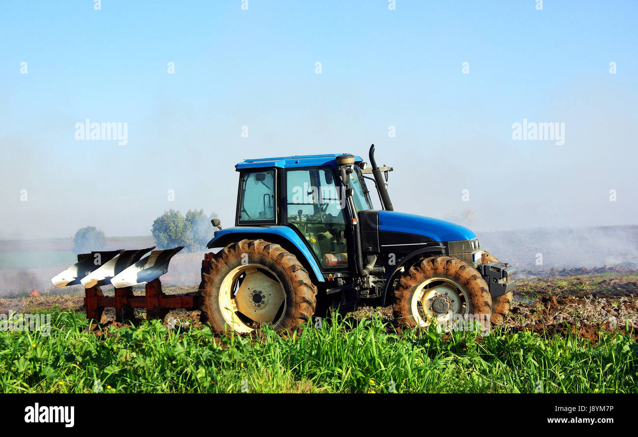 agriculture, farming, field, farm, trailer, tractor, railway ...