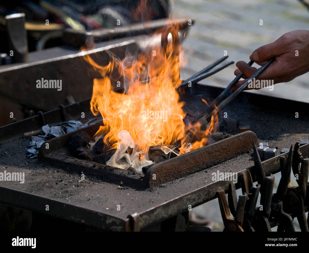 coal, fireplace, stove, charcoal, burning, burn, smoke, smoking, smokes, fume, Stock Photo