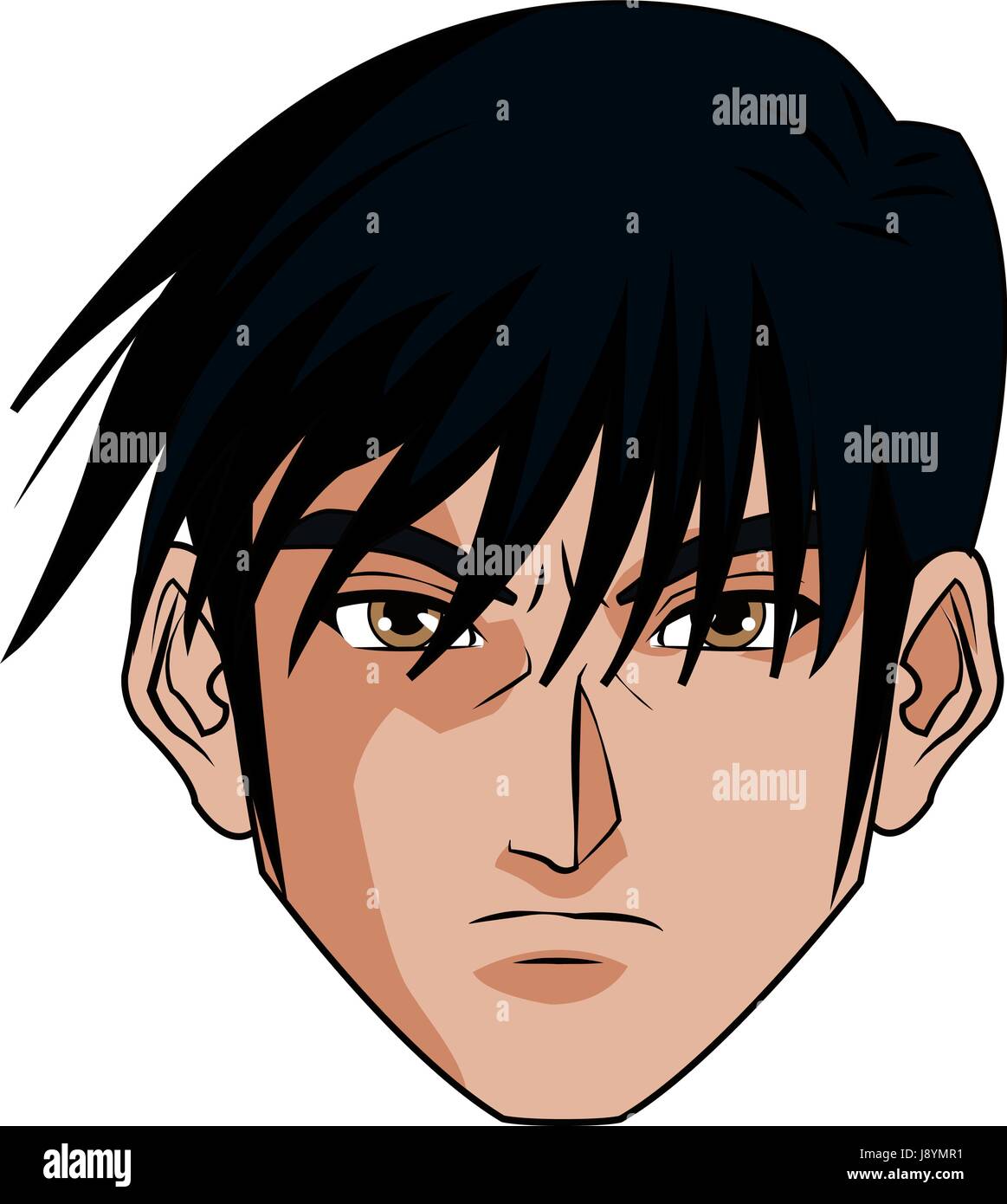 young man anime style character Stock Vector Image & Art - Alamy