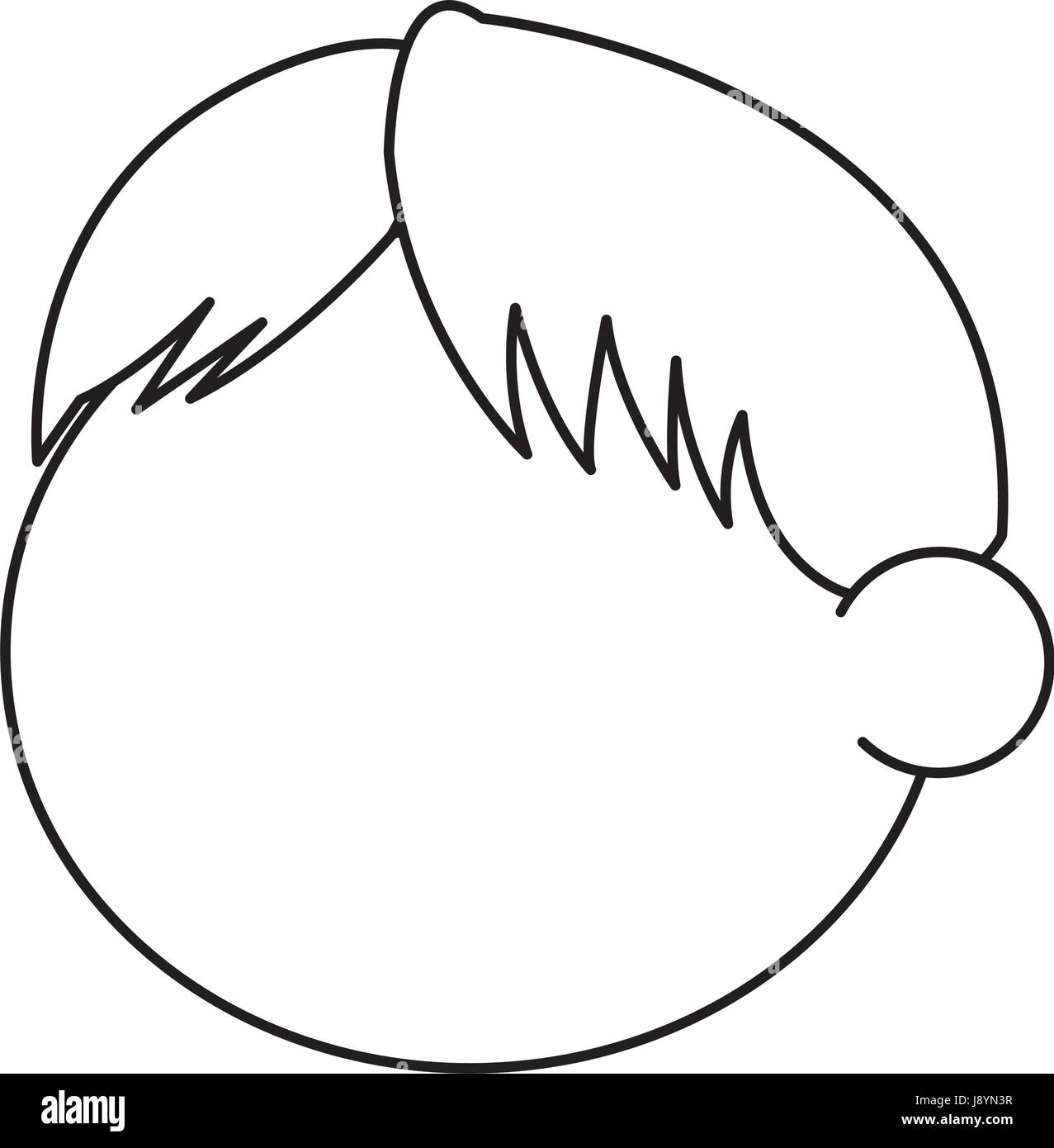 outline head boy little hair style Stock Vector Image & Art - Alamy