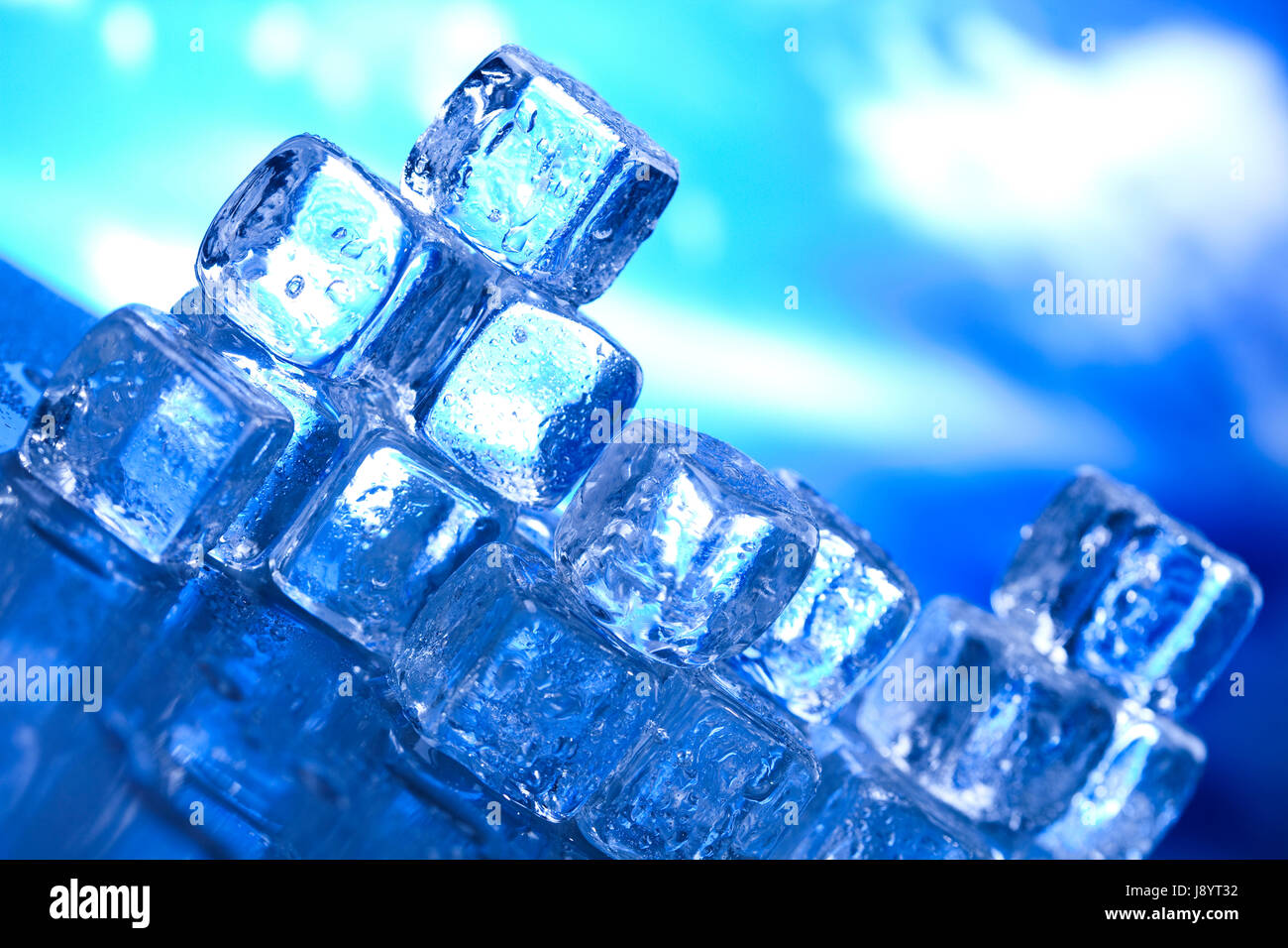 cold, wet, cool, water, ice, close, blue, objects, liquid, isolated