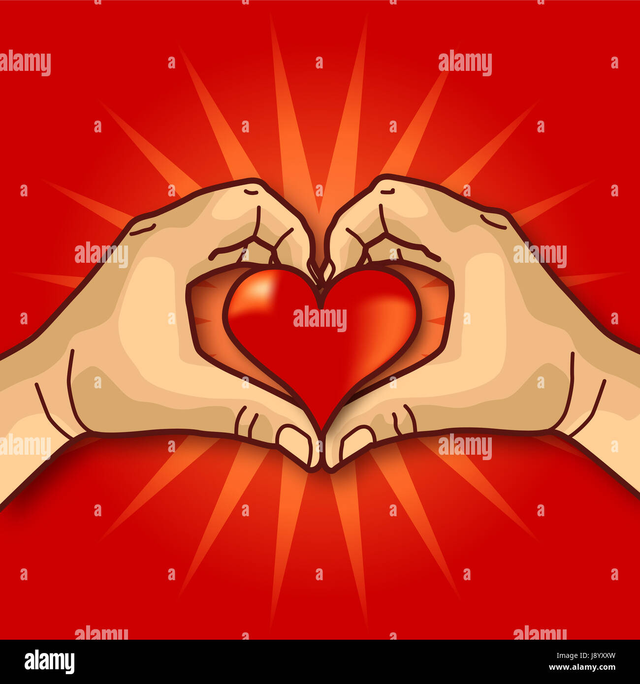 hand, finger, quality, heart, signification, meaning, significance, thumbs, Stock Photo