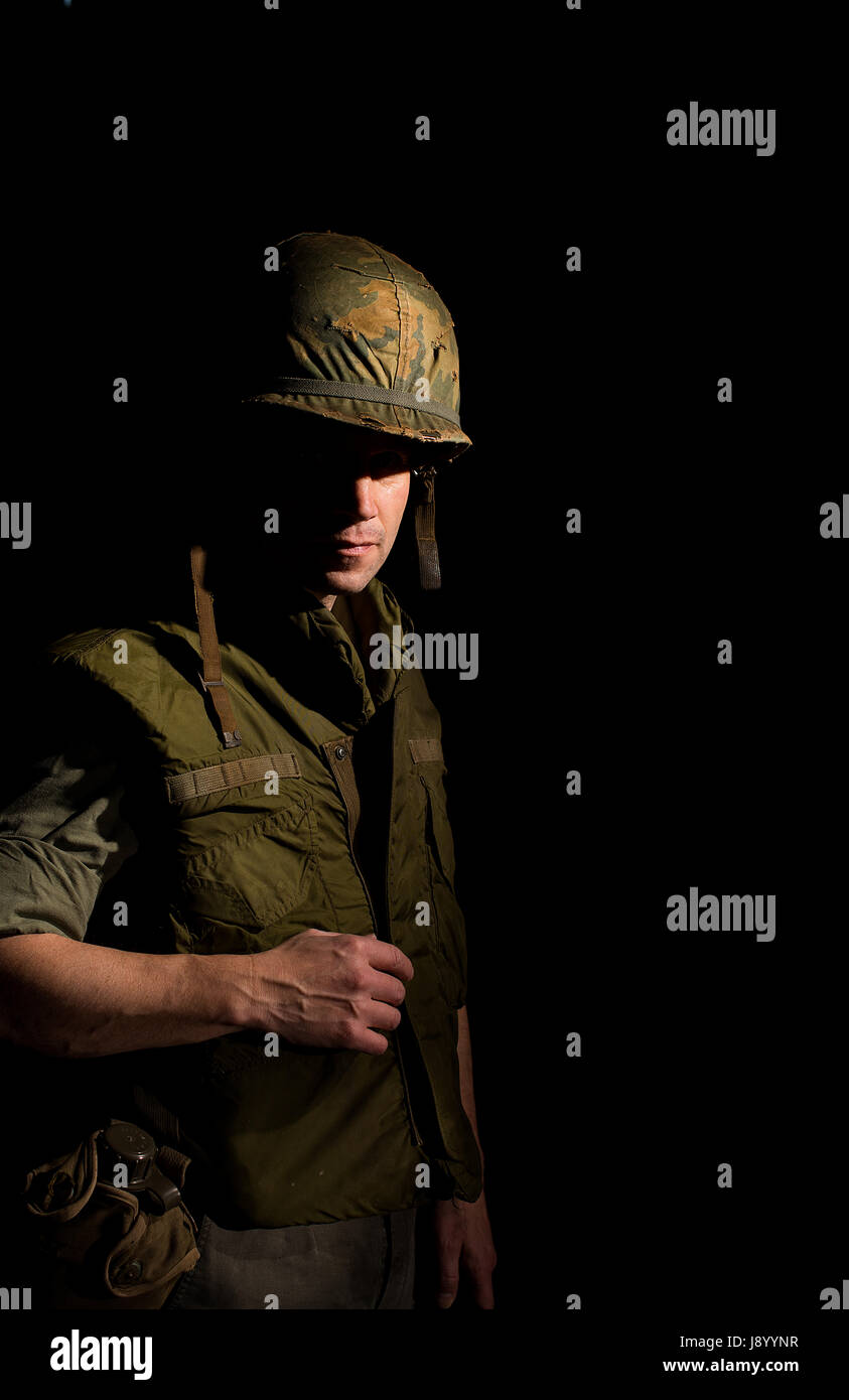 Vietnam war marine uniform hi-res stock photography and images - Alamy