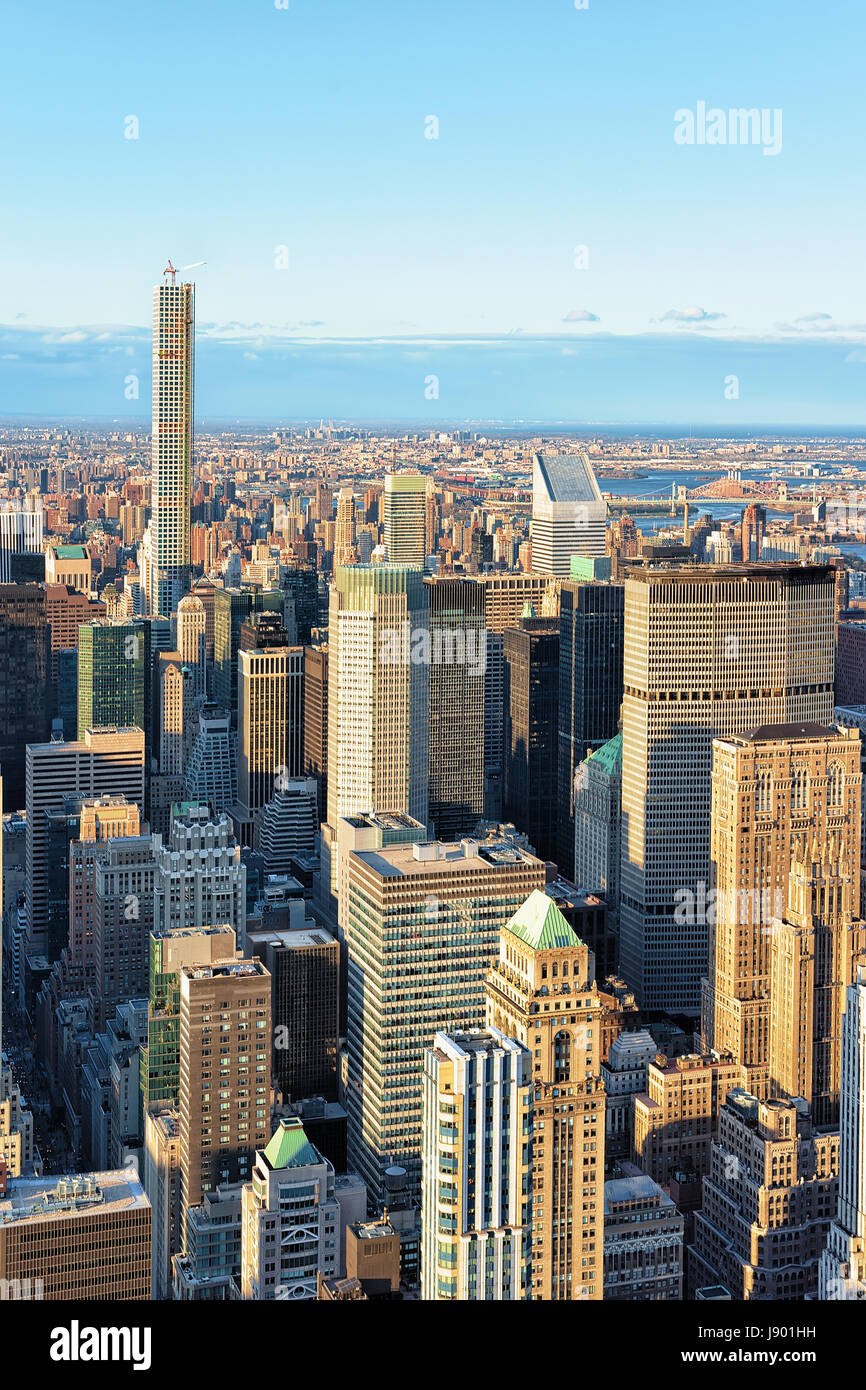 Aerial view of Midtown Manhattan, New York, USA Stock Photo - Alamy