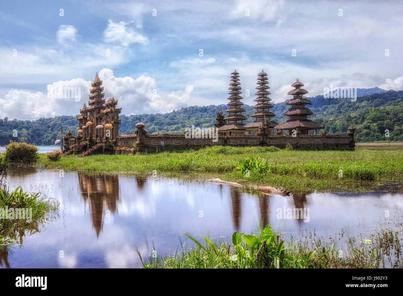 Pegubugan, Gubug Temple, Lake Tamblingan, Munduk village, Bali, Indonesia Stock Photo