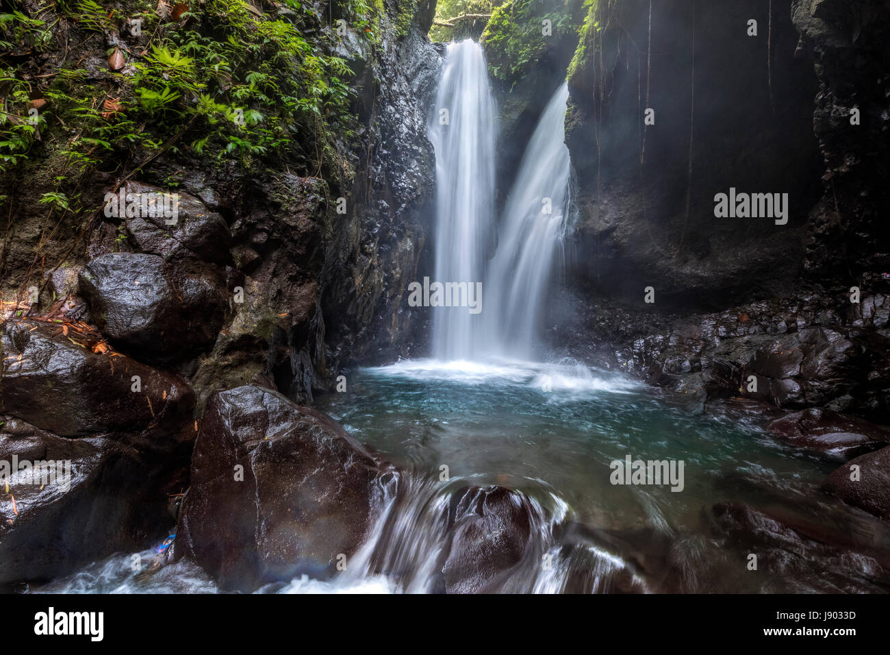Git Git Waterfall, Bali, Indonesia, Asia Stock Photo