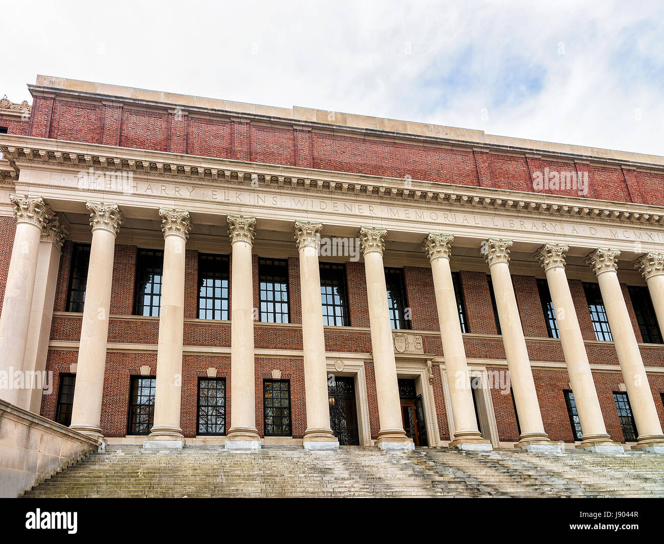 Widener Library at Harvard Yard of Harvard University, Cambridge ...