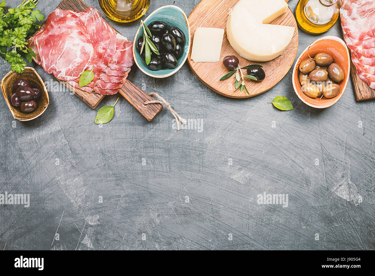 Typical italian antipasto Stock Photo Alamy