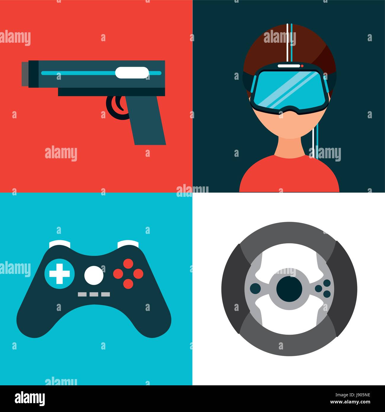 icons set virtual reality Stock Vector Image & Art - Alamy