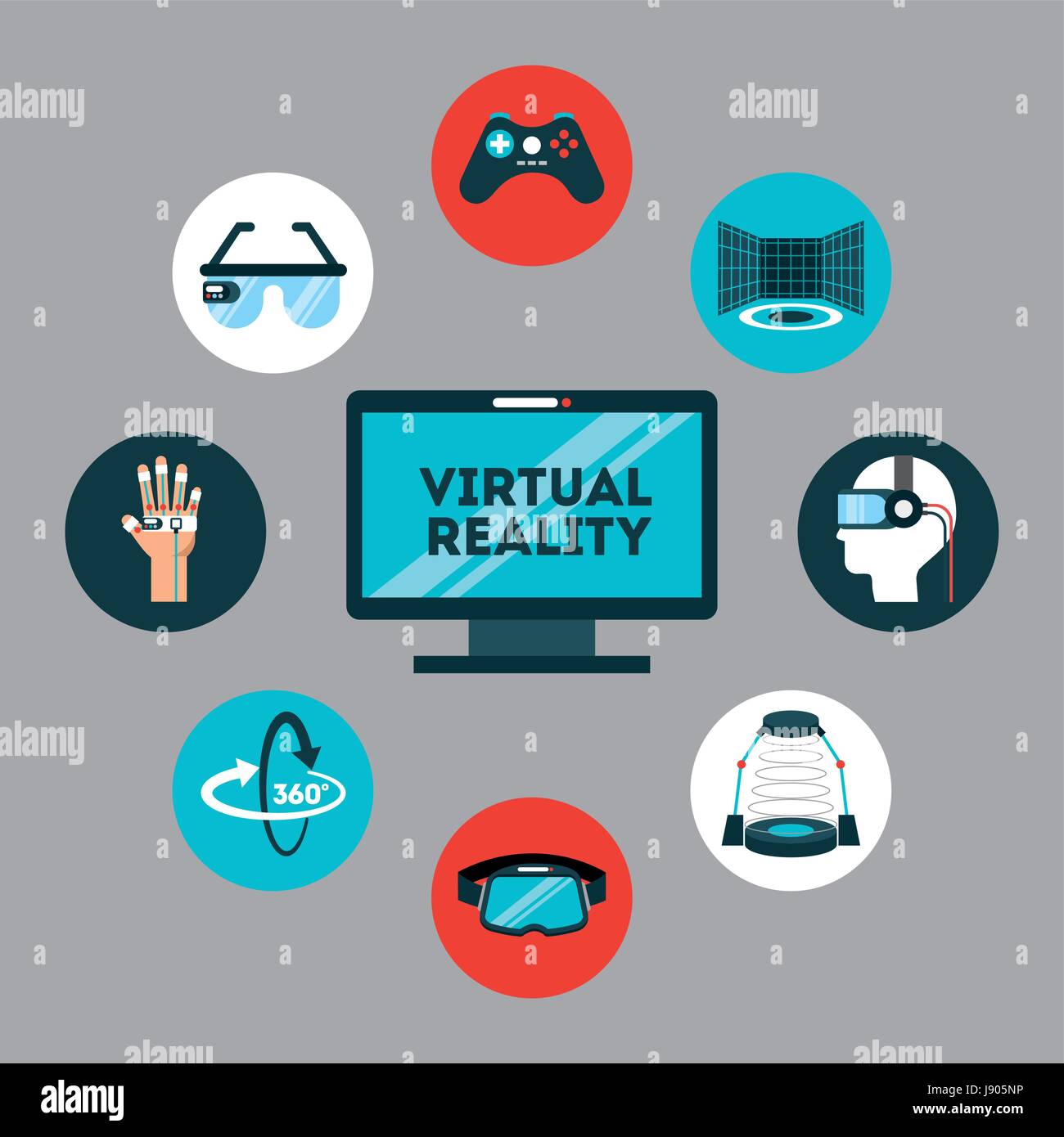 icons set virtual reality Stock Vector Image & Art - Alamy
