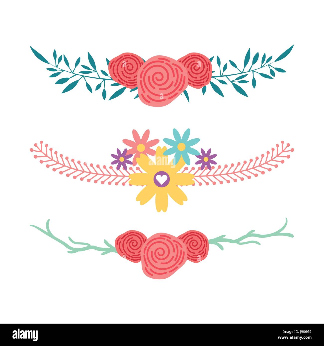 decorative rustic vintage icons set Stock Vector Image & Art - Alamy
