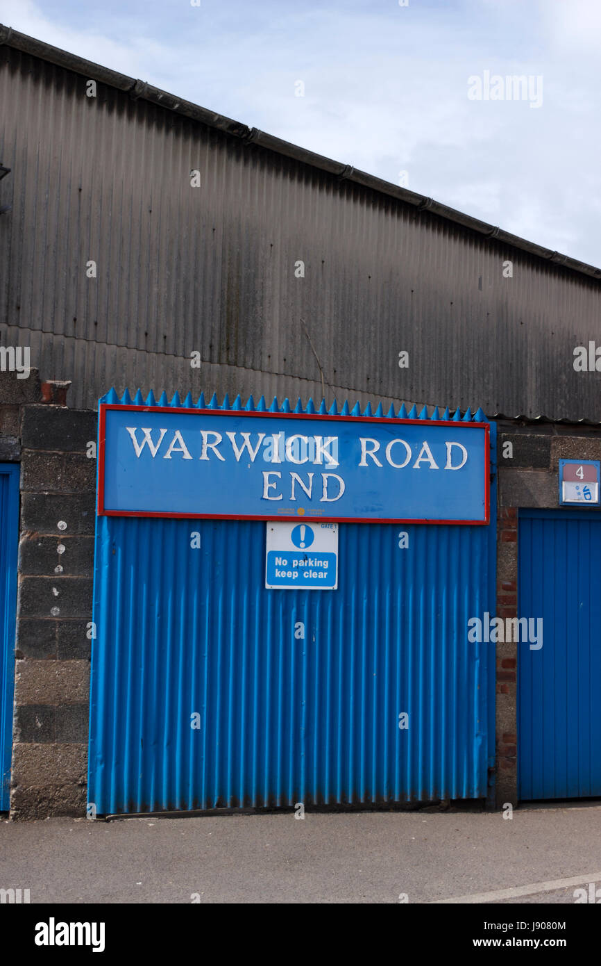 Warwick Road End, Brunton Park, Carlisle United F.C Stock Photo Alamy