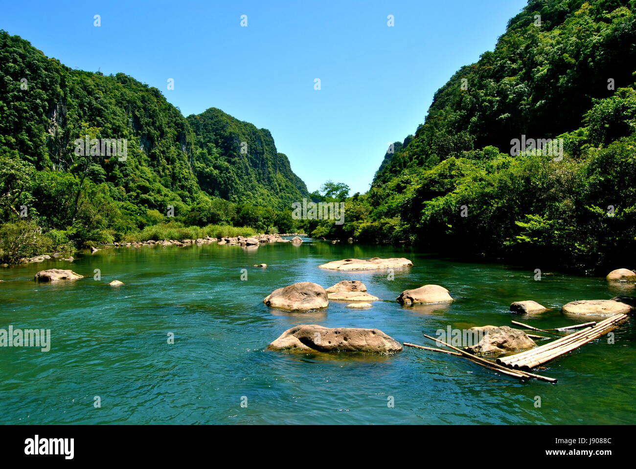 Nuoc Mooc stream, Quang Binh province, Vietnam Stock Photo