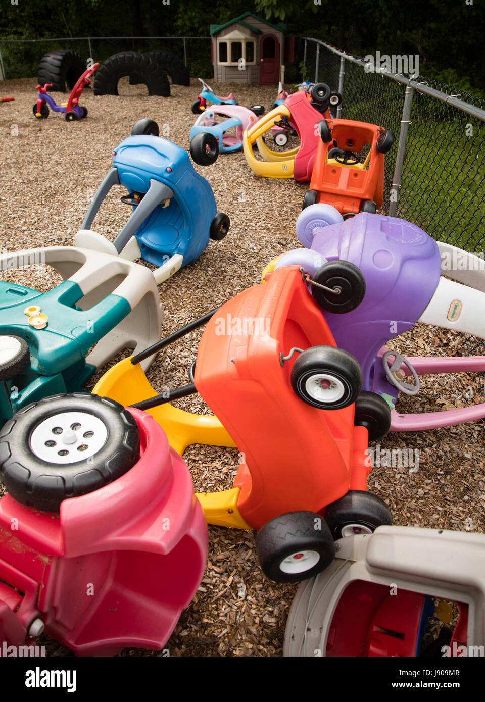 Children's toys at a preschool in New Jersey Stock Photo Alamy