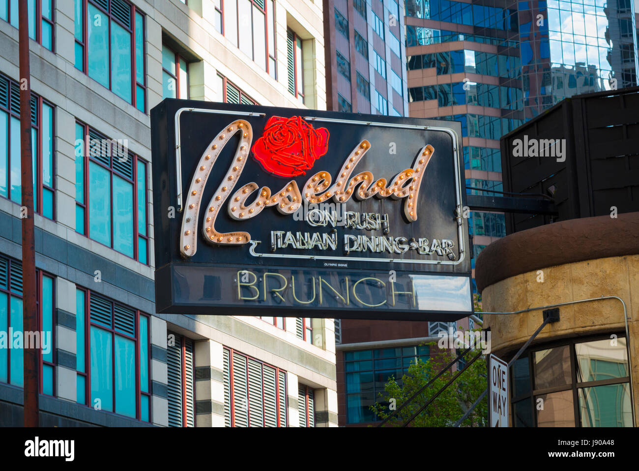 Chicago Illinois N Rush Street Rosebud on Rush Gold Coast Magnificent