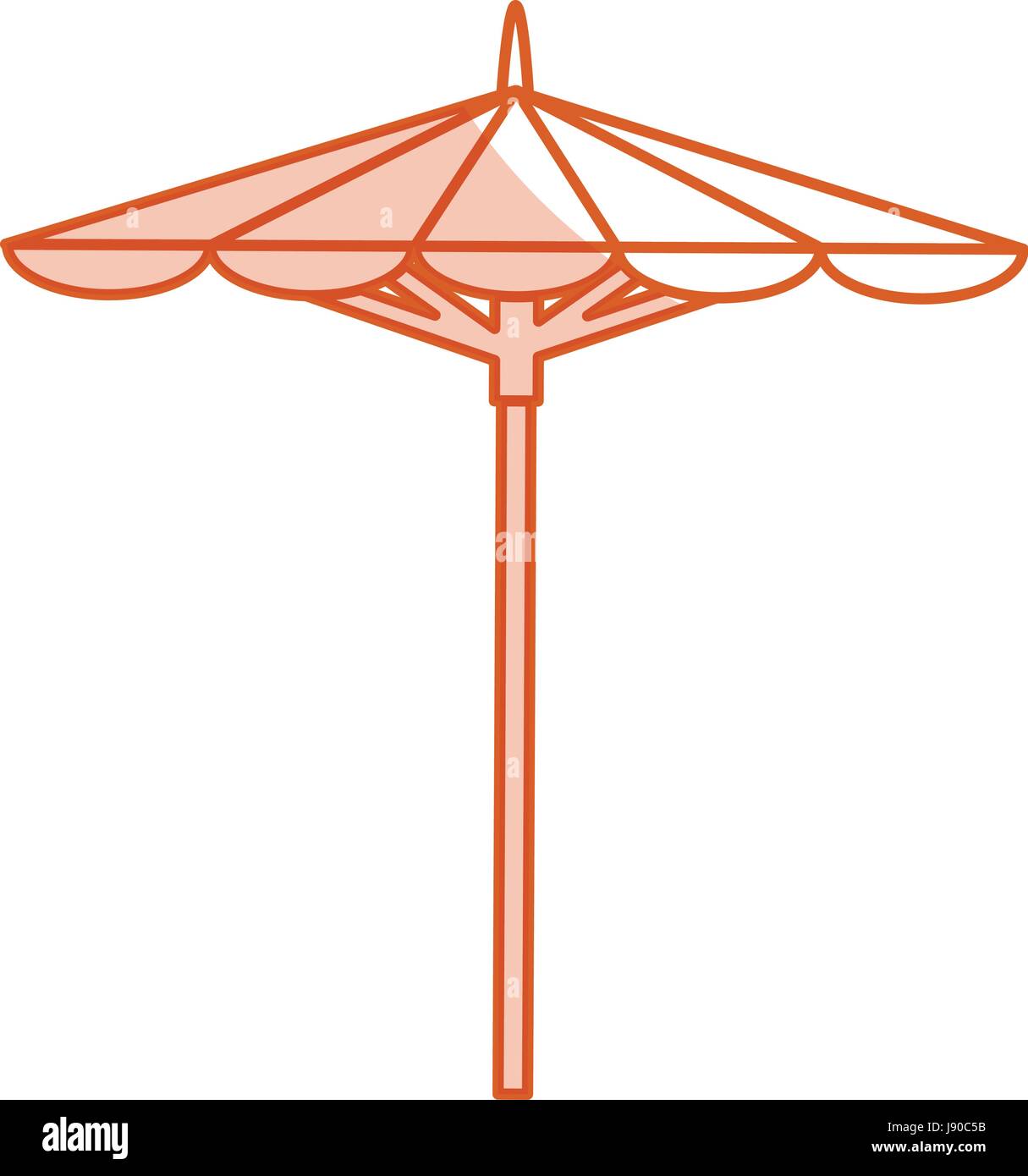 beach umbrella isolated icon Stock Vector Image & Art - Alamy