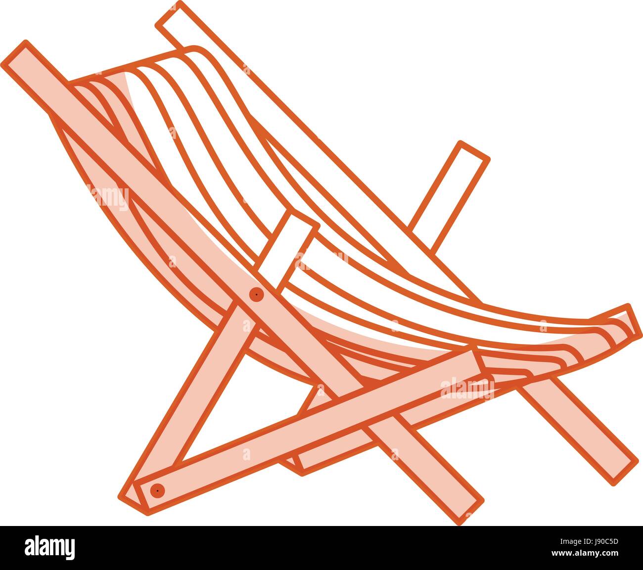 beach chair isolated icon Stock Vector Image & Art - Alamy
