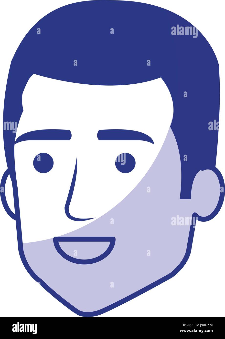 young man head avatar character Stock Vector Image & Art - Alamy