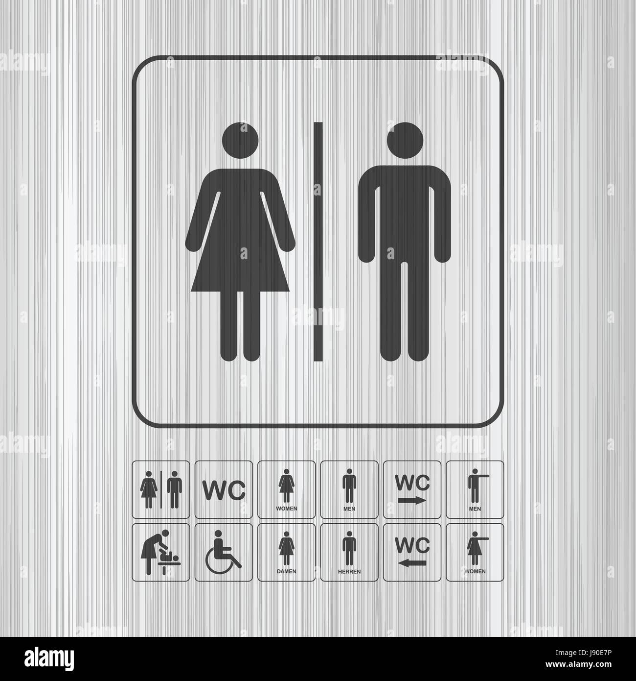 Gents mens toilet symbol sign hi-res stock photography and images - Alamy