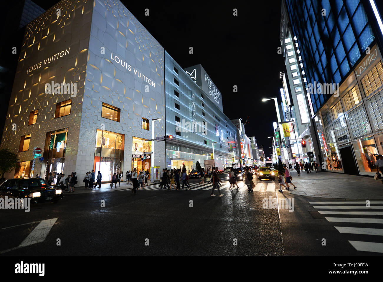 Matsuya Ginza shopping mall in Ginza, Tokyo. Stock Photo