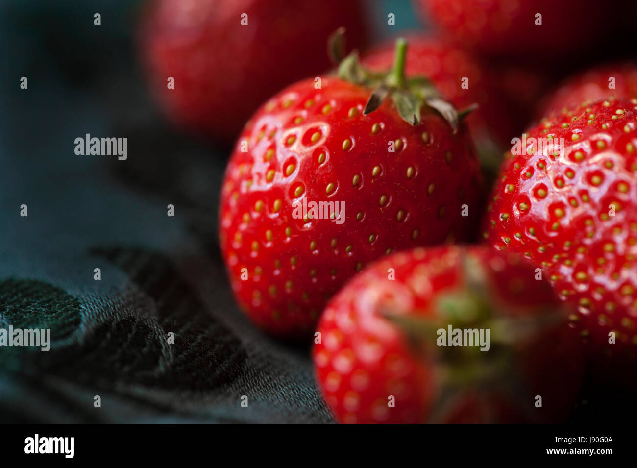Pattern fresh tasty strawberries hi-res stock photography and images ...