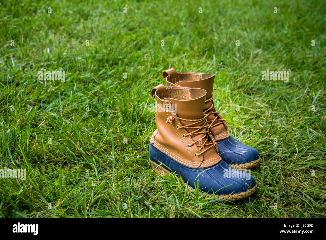 Camping Boots Stock Photo Alamy