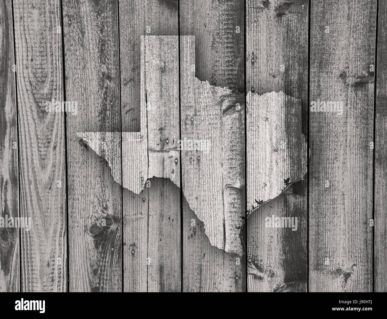 Map of Texas on weathered wood Stock Photo Alamy