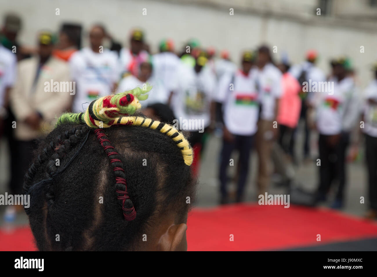 London, UK. 30th May, 2017. Biafran rally in London in protest at what they say was a genocide against Biafra between 1967 and 1970 by the Nigerian Government. Credit: Thabo Jaiyesimi/Alamy Live News Stock Photo