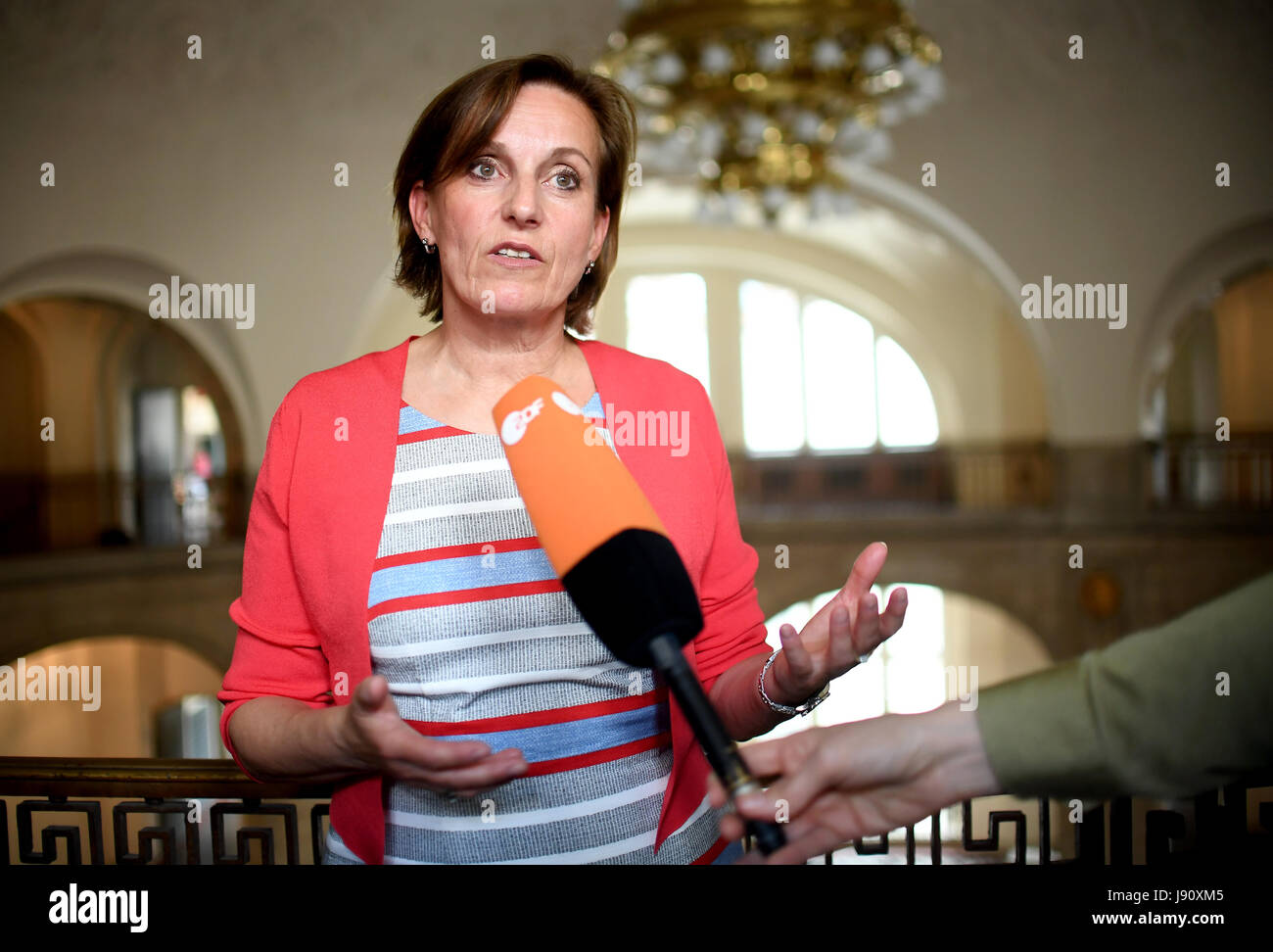 Court spokeswoman Gabriel informs about the verdict in the