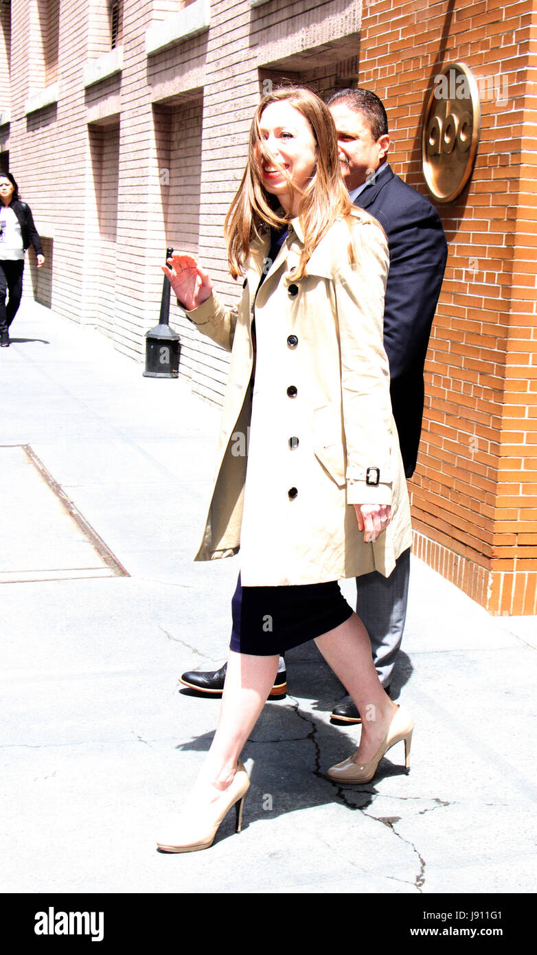 New York, NY, USA. 31st May, 2017. Chelsea Clinton seen after an ...