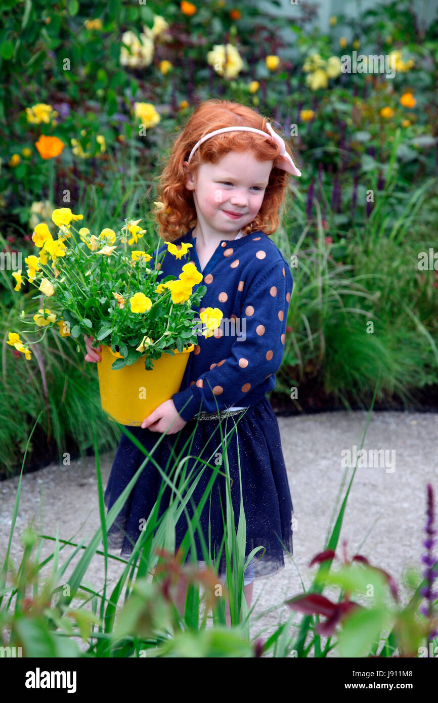 Dublin, Ireland. 31st May, 2017. young visitor at Bord Bia's Bloom in the Park, Ireland's premier garden festival Credit: Ros Drinkwater/Alamy Live News Stock Photo