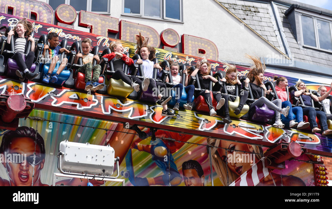 Uk Miami Ride London, UK. 31 May 2017. Customers ride the Miami Trip ride. Thousands ...
