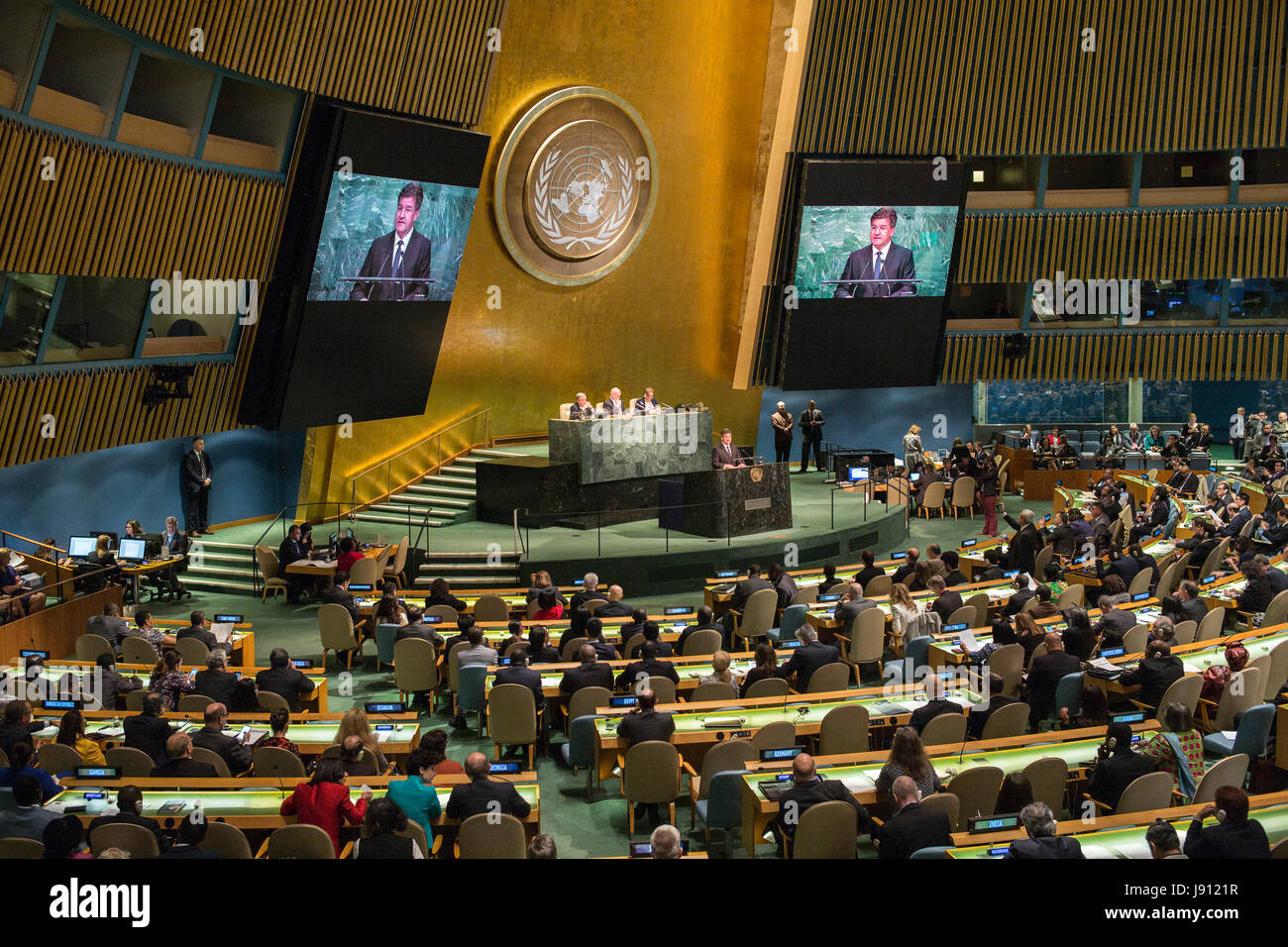 United Nations, UN headquarters in New York. 31st May, 2017. Slovak ...