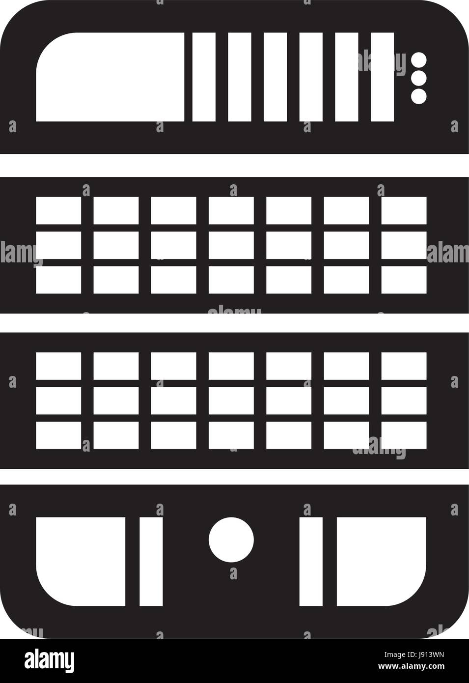Storage database tower Stock Vector Image & Art - Alamy