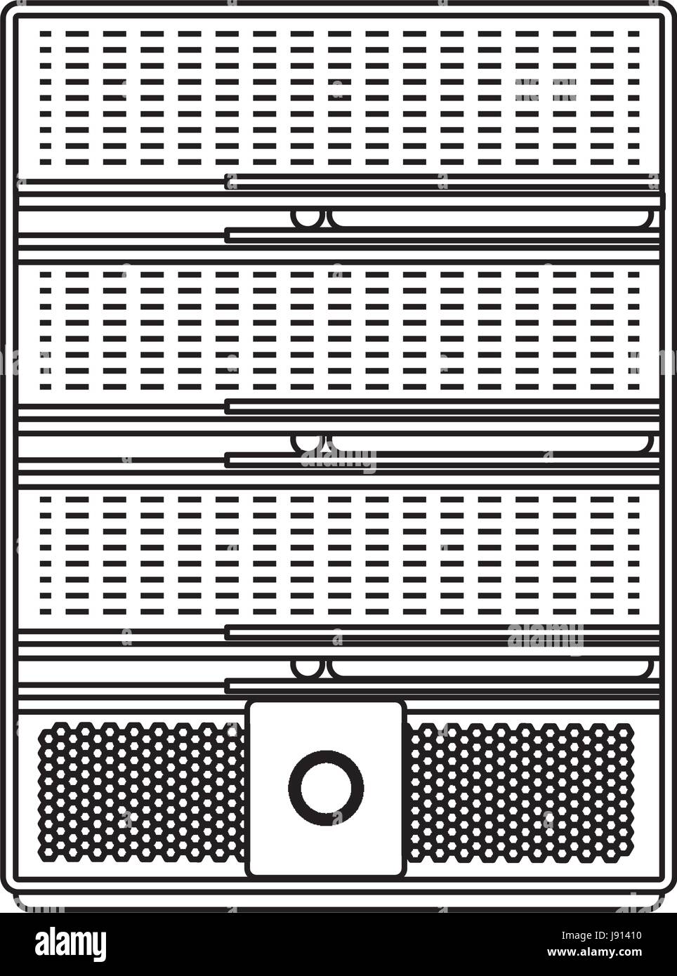 Storage database tower Stock Vector Image & Art - Alamy