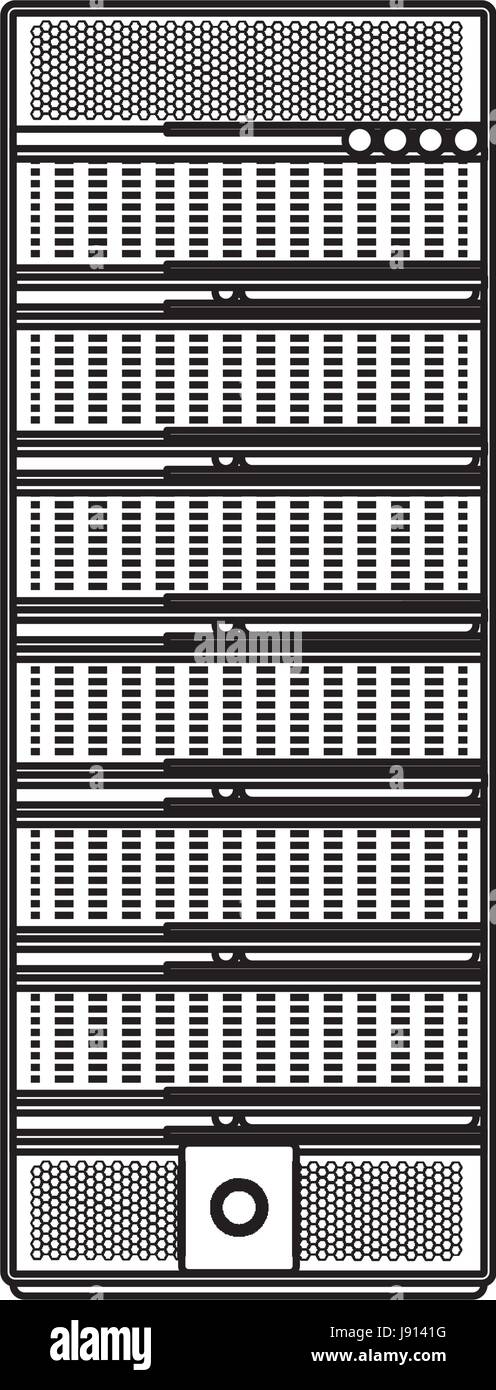 Storage database tower Stock Vector Image & Art - Alamy