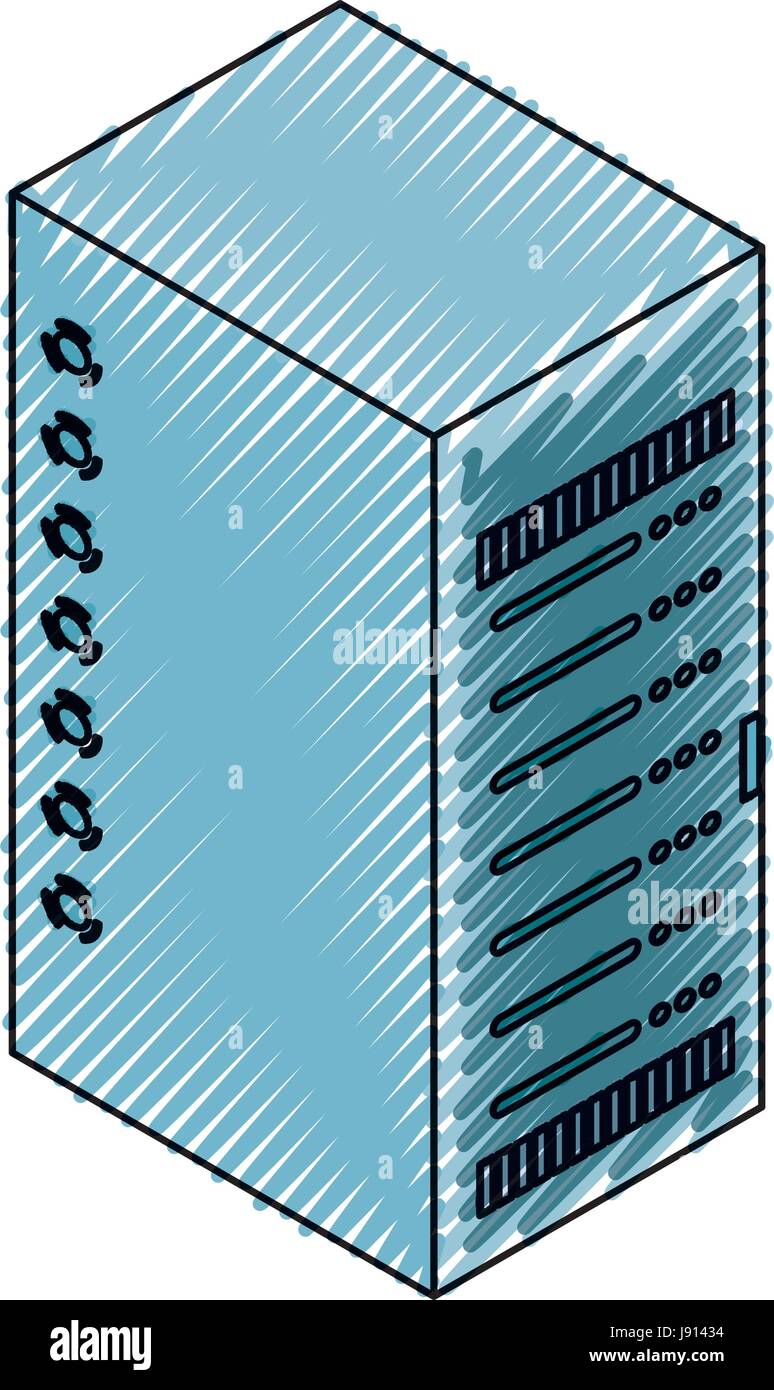 Storage database tower Stock Vector Image & Art - Alamy