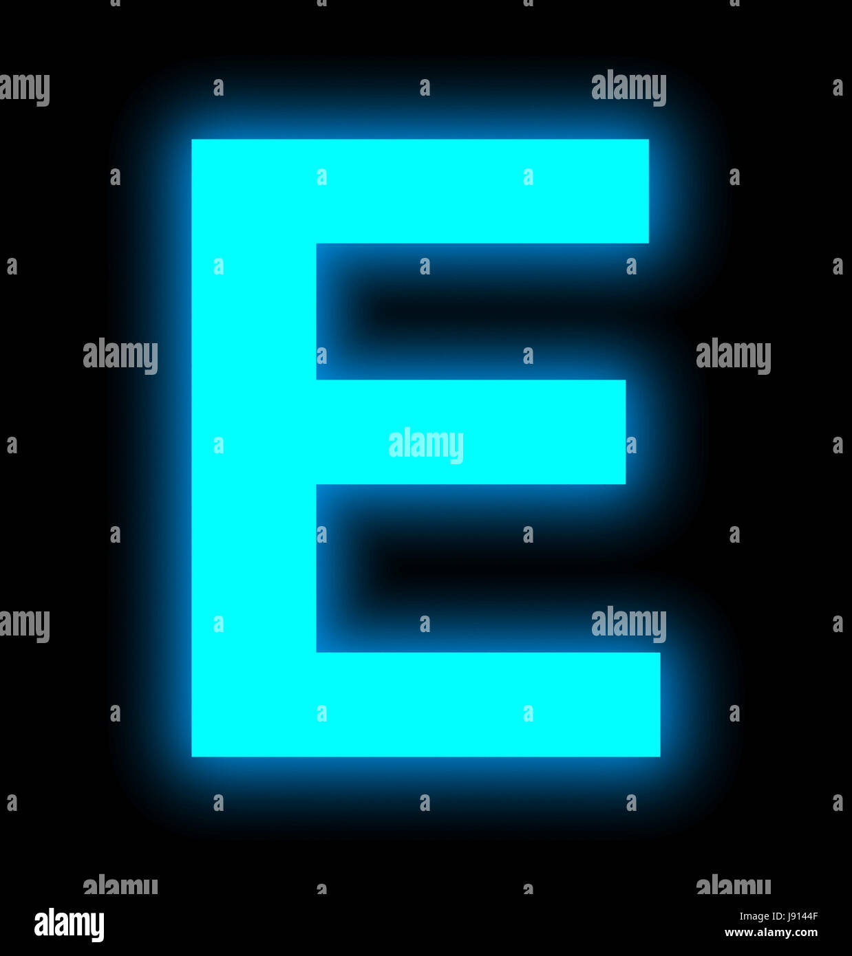 letter E neon light full isolated on black background Stock Photo Alamy