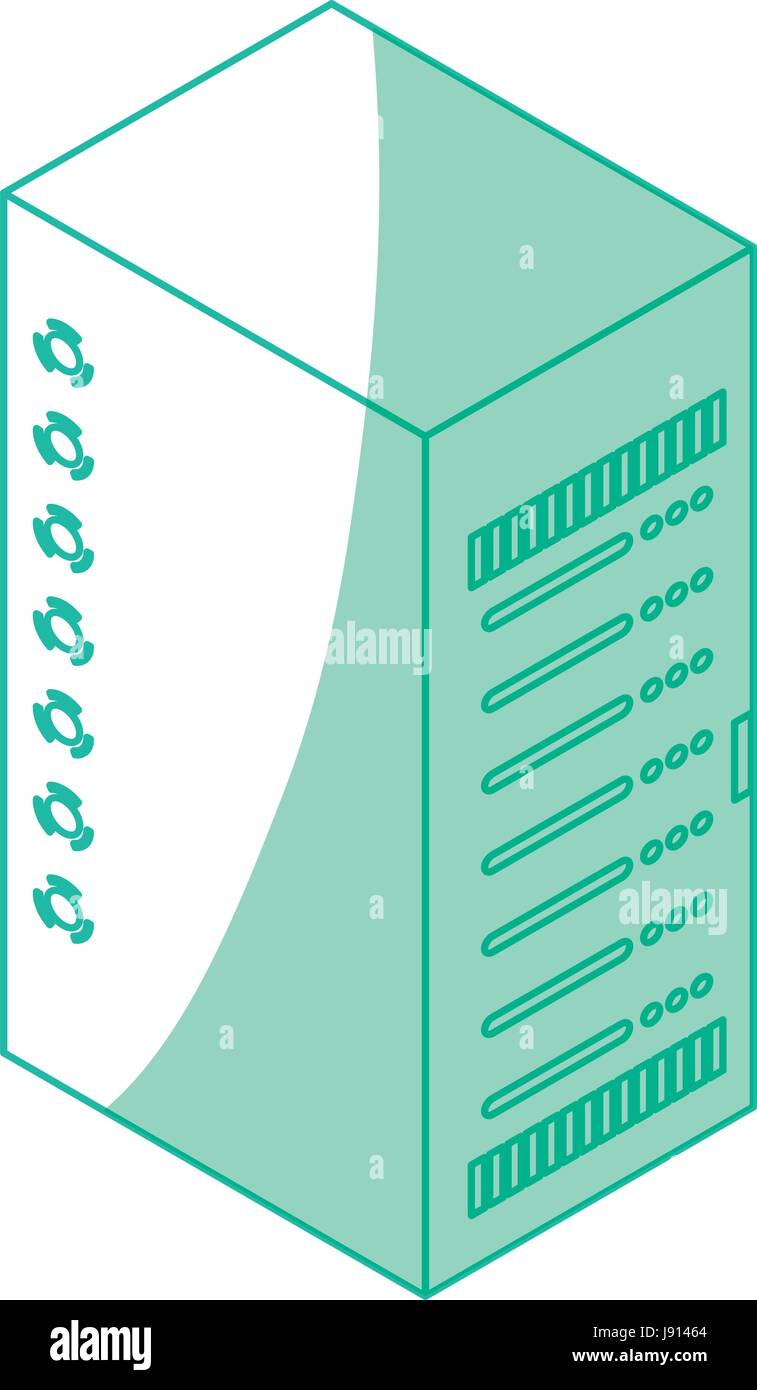 Storage database tower Stock Vector Image & Art - Alamy
